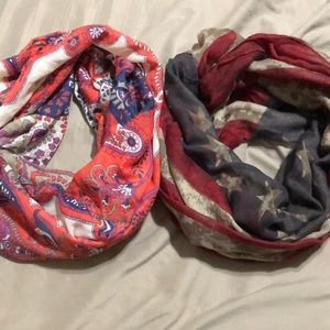 Two scarfs (sold as a pair)